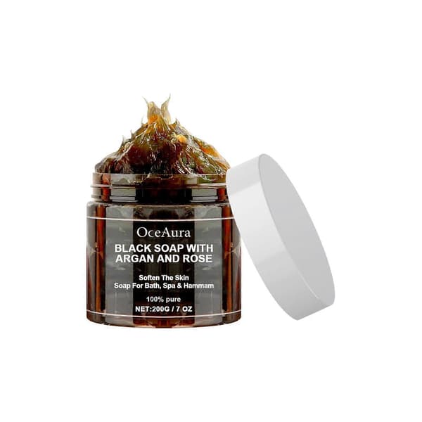 Marokko Sæbe Marokkansk Sort Sæbe Marokko Body Scrub Sort Sæbe Bar Sort Sæbe Dispenser Badeværelse