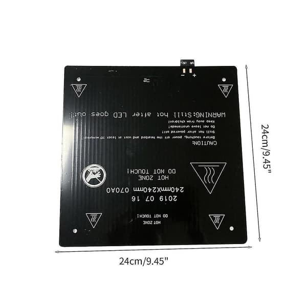 3D Printer Del Sort 24V 140W Varmeplade Aluminium Opvarmet Seng Varmeplatform