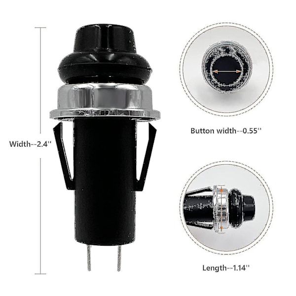 Erstatning for Weber tenner trykknapp/bryter, passer til Weber Spirit E/s-210 310 315 320 330 gassgriller, 7642 7643 Delvis erstatning-m.2765