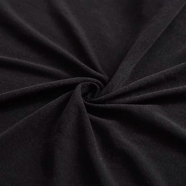 Elastisk sofatrekk, komfortabelt stretchstoff (svart, 180-230cm)