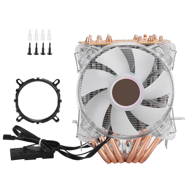 LANSHUO CPU Køler Computer Tilbehør 4Pin til Intel LGA/775/1155/1156/1366 /AMD/AM2/AM2+/AM3