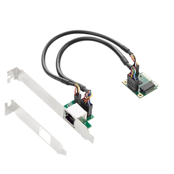 Mini Pcie Gigabit 1000m trådbundet nätverkskort Ethernet Single-nätverk Single Mouth Rj45 Free Rtl8111h