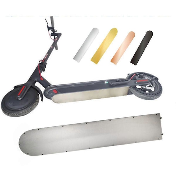 Elektrisk Scooter Chassis Skjold Scooter Batteri Bunddæksel Beskyttelse Rustfrit Stål Plade Skridplade til Scooter Num.9 MaxG30 (Sort)