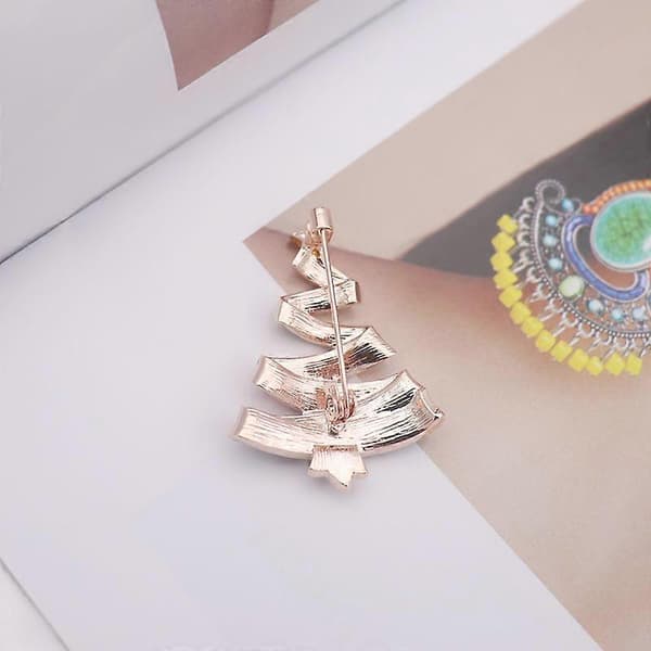 1 stk. Dame Krystal Rhinestone Stjerne Julebroche