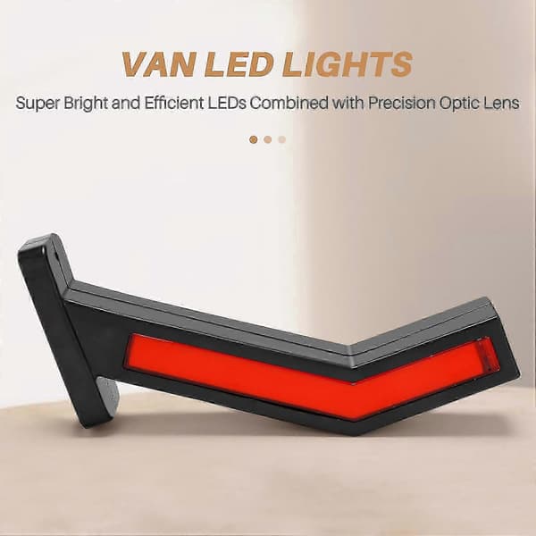 2x Tilhenger LED Sidemarkeringslys Omrissmarkør Lastebillys Varebil LED Lys For Tilhenger 12-24v