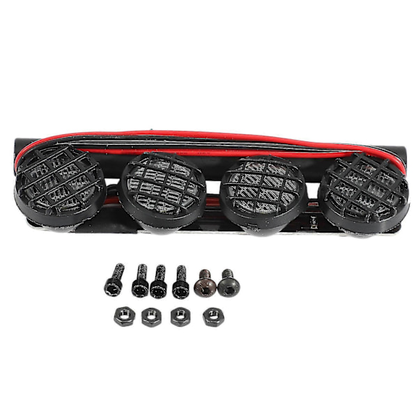 LED Taglygtebøjle med 4 Spotlights til 1/10 1/8 RC Bil Hsp Tamiya