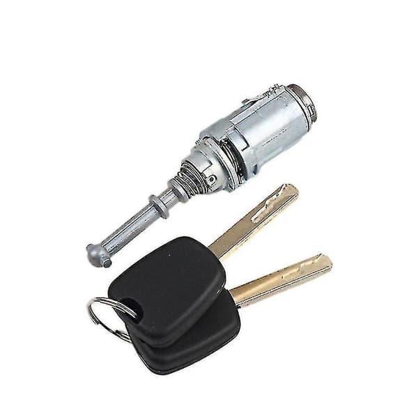Kryc-front Vänster Dörrlås Cylinder För Citroen C2 C3 2002-2010 Med 2 Nycklar