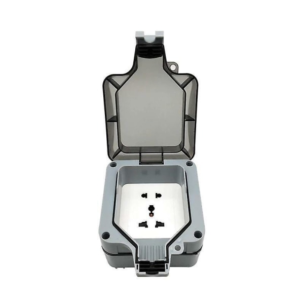 Vanntett Ip66 Veggbryter Baderom Uk Universal Standard Socket 10a Uten Socket Switch(1stk, Grå)