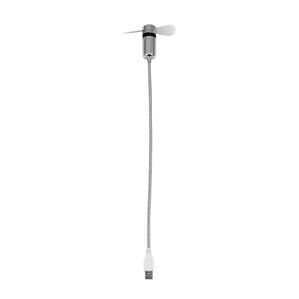 USB-blæsere Mini Tid og Temperaturvisning Kreativ Gave med LED-lys Cool Gadget til Laptop PC C
