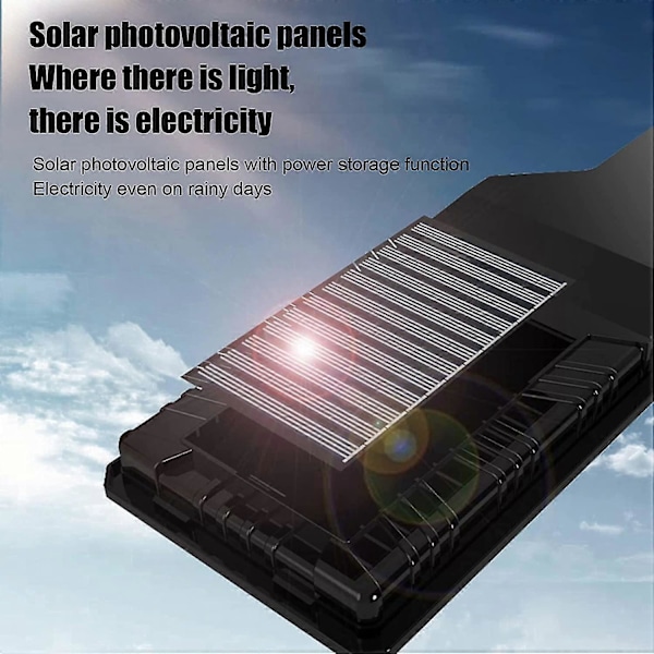 Solar Säkerhetsvägglampa, Vattentät 72 LED Solar Vägglampa med Rörelsesensor