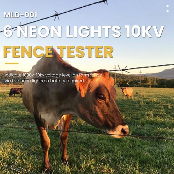 Ranch Fence -jännitetesteri 1000v elektroninen aidan jännitetesteri, piha-aitakesteri
