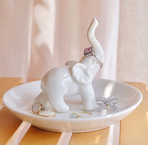 Elefant Ringholder Ring Skål - Mors Dags Gave, Elefant Gave