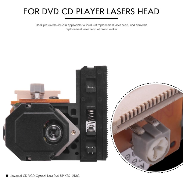 -213c Optinen Pick-up Lasers Linssi DVD-cd-soittimelle Fe27 Lasers Head