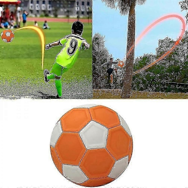 Curve And Swerve Fodbold, Fodboldlegetøj, Curve Fodbold, Størrelse 4 Swerve Fodbold til Børn, Spark Med Skru Som De Professionelle, Gave til Baghaveleg TBX