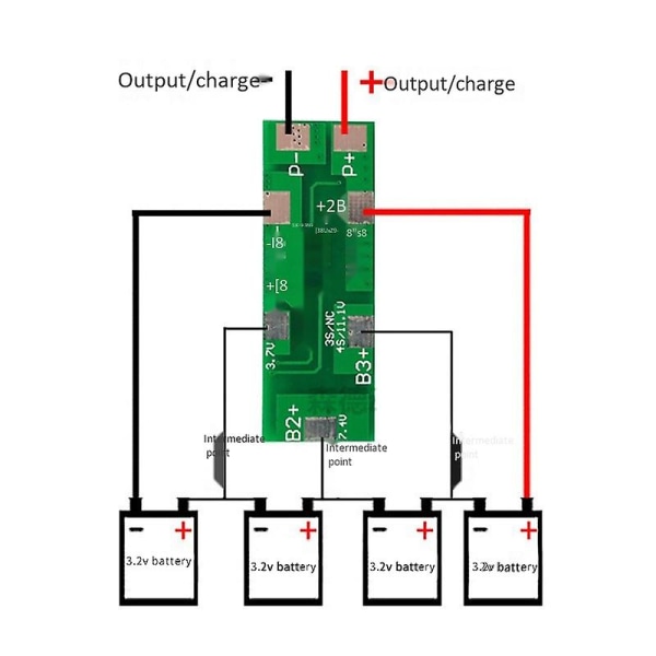 5 st 4s 16.8v 8a BMS Litiumbatteri Laddningsskyddskort med Batteribalans/förbättra PC