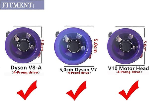Børsterulle 967485-01 til Dyson V8 ledningsfri støvsuger tilbehør