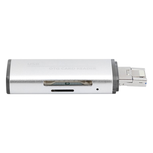 Kortläsare OTG USB3.0 för iOS-gränssnitt/OS X-minne/Litet minneskort U Disk Adapter Silver