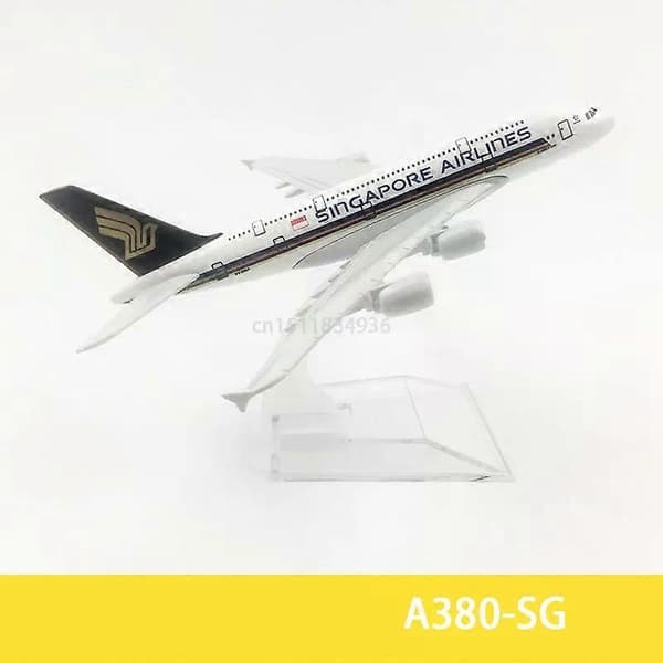 6 tommer 15 CM A380 A350 A330 A320 Concorde Støbt Flymodel Til Gaveindsamling A380 SG