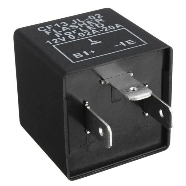 3x Bil 3-polig Cf-13 Elektronisk Led 12v Blinkrelais Fix För Blinkers