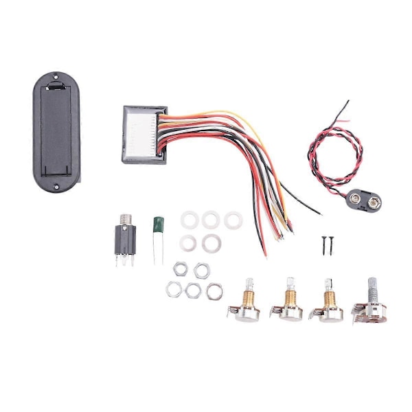 EQ-B13T Elektrisk Gitarr Bas Pickup Aktiv Pickup Humbucker Elektrisk Gitarr Bas Sele DIY Set I