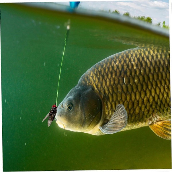 Fiskedrag, 20 st Flugfiske Flugor Fiskedrag Öring Bass Flugfiske Drag Kit Svart
