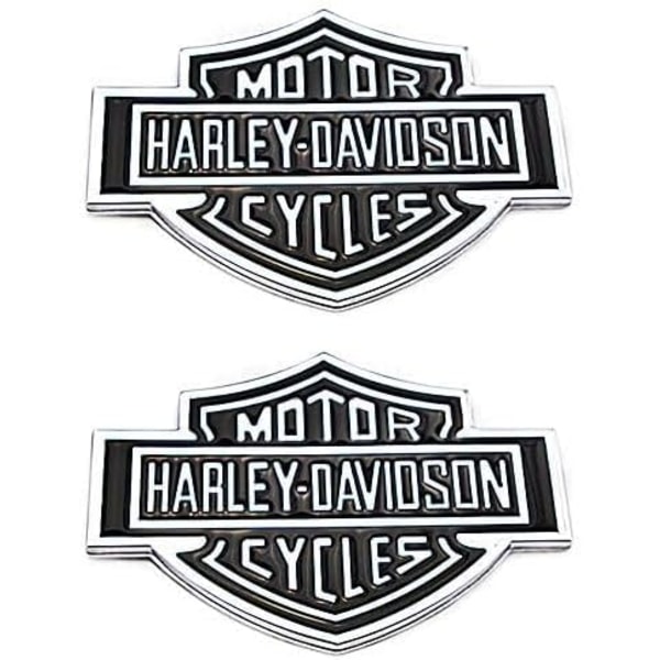 2pc 3D Harley Davidson Emblem for Motorcycle Fuel Tank for Car Fender Rear Trunk Side Metal Emblems Badges