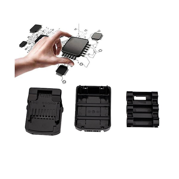 Batteriplastfodral + skyddsplatta för Bsl1815 18v 5-cells litiumbatteri skyddsfodral kit