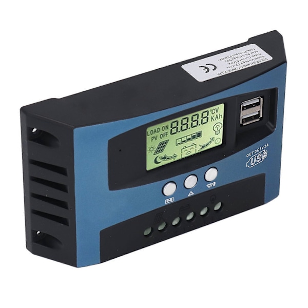 Solar Charge Controller MPPT Sporing Opladning Realtids Digital Display Solar PV Charge Controller 12V 24V 100A YEMAA
