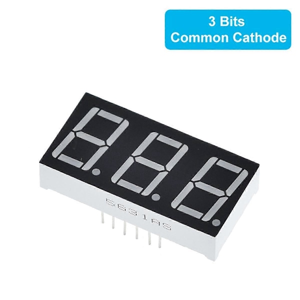 0,56 tommer LED-display 7 Segment 3 Bit Cifferrør Rød Fælles Katode Digital 0,56 tommer Led 7segment