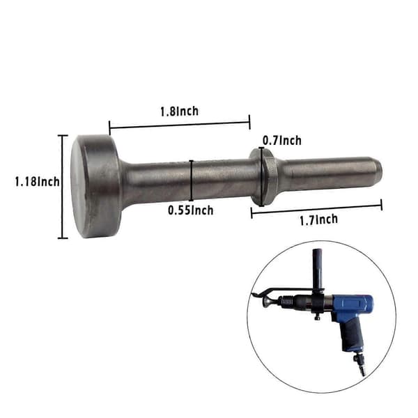 Pneumatisk Mejsel Luft Hammer Sliber Bitsæt 9 Dele Sæt