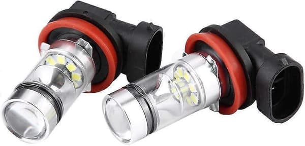 Bil LED tåkelys H11 H8 100W 20SMD anti-tåkelys tåke bil kjørelys