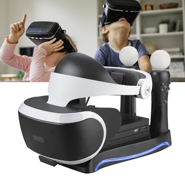 Stabil, sklisikker spillkonsoll Gamepad ladestasjon Oppbevaringsstativ for PS VR2/Move