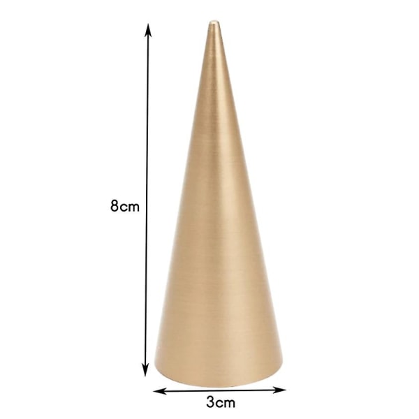 Metal Kegle Ringholder Smykke Display Stativ Til Udstilling Ring - L