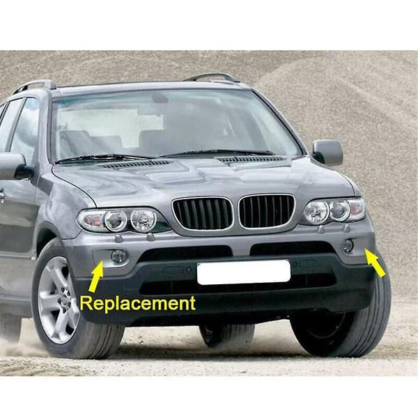 Front Tåkelys Deksel Front Støtfanger Tåkelys Deksel For X5 E53 2004-2006 51117129299 51117129300