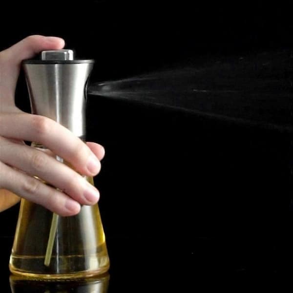 200 ml rustfri stål tryk lækagesikker olie sprayer dispenser flaske til BBQ
