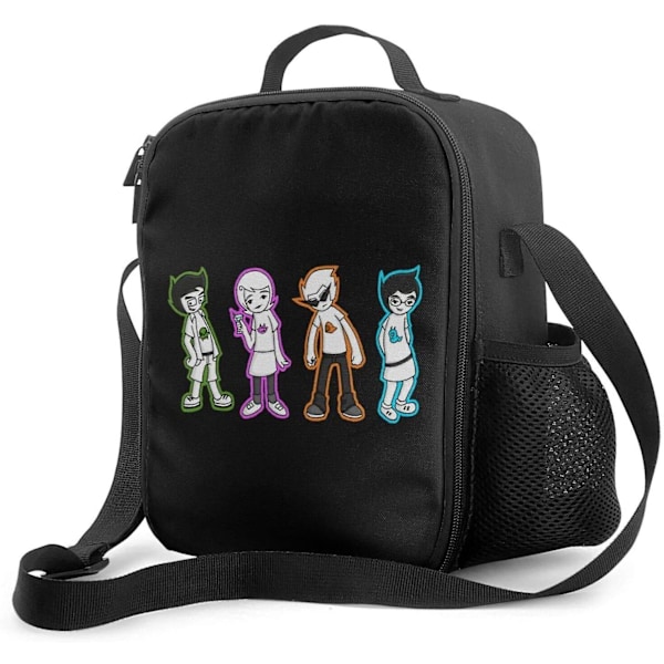 Homestuck Lunch Box with Padded Insulated Liner Lunch Bag Thermal Cooler Pack Portable Carrying Shoulder Waterproof Tote Lunch Bag for Adults and Kids