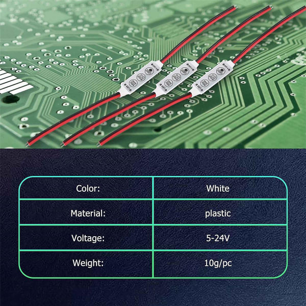 5x 12V kablet kontrolmodul med stroboskopblink til bil eller husholdnings LED-strip/pærer