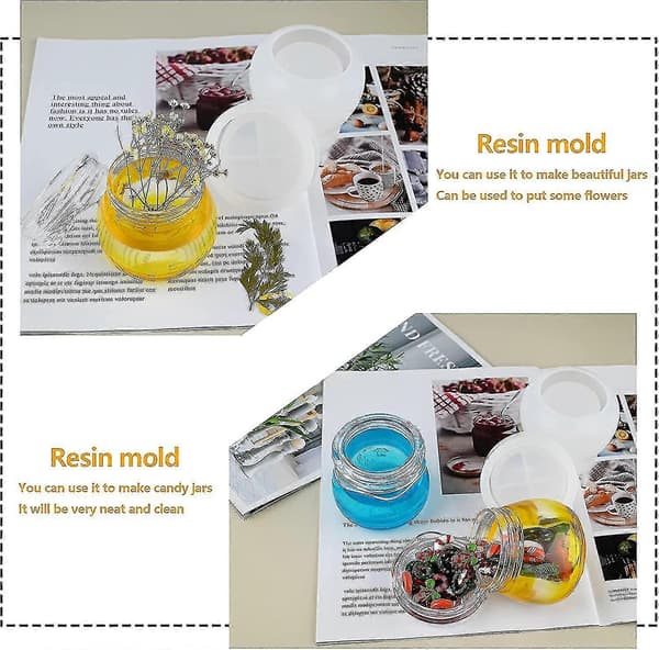 Buddingglas med låg silikoneforme til resin epoxy støbning