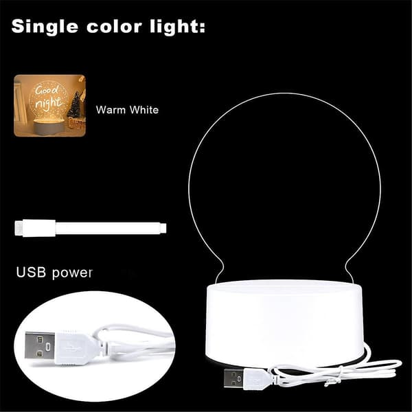 Lysande Akryltavla med LED-belysning, USB-driven