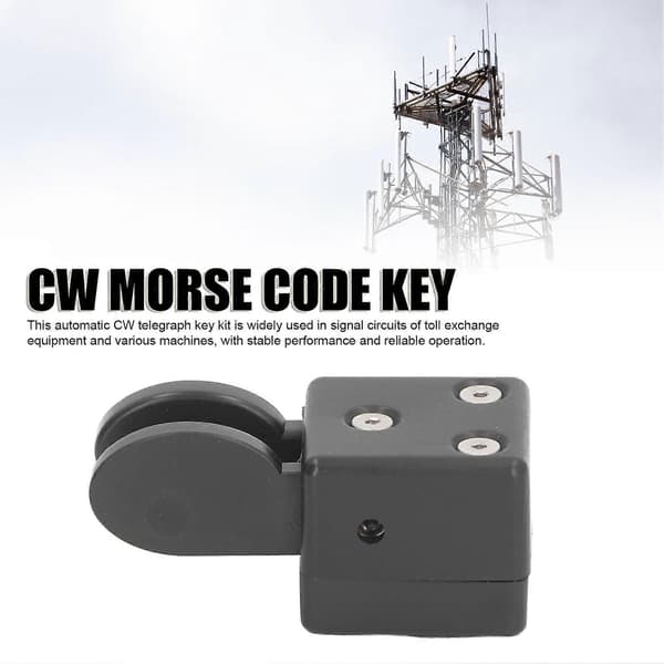 Morse Code Nøgle Dobbelt Padle Automatisk Telegrafnøgle Kortbølgeradio CW Nøgle med Magnetisk Base QU?2020 YEMAA