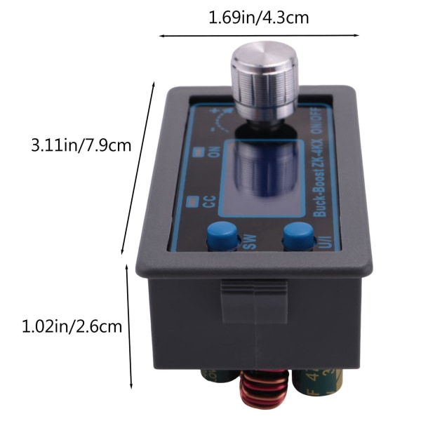 ZK-4KX CNC DC DC Buck Boost Converter CC CV 0.5-30V 4A Strömförsörjningsmodul Justerbar Reglerad Strömförsörjning för Solcells Batteriladdning