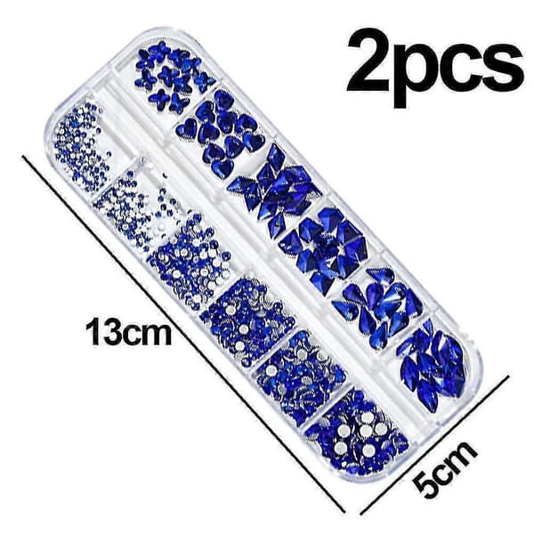 Multi Form Rhinestones Glas Diamanter Til Neglekunst Smykker Dekoration