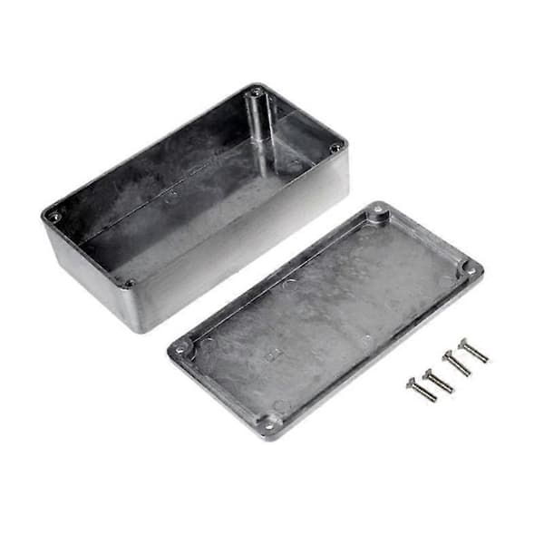 Aluminium Effektbox för Gitarr, Stompbox Effektbox, Borrbar Plast, DIY Gitarrpedal Kit