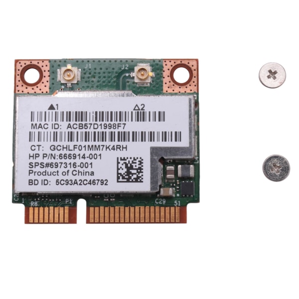 Dual Band Bcm943228hmb 802.11a/b/g 300mbps Wi-Fi Langaton kortti Bluetooth 4.0 Half Mini Pci-e Noteboo