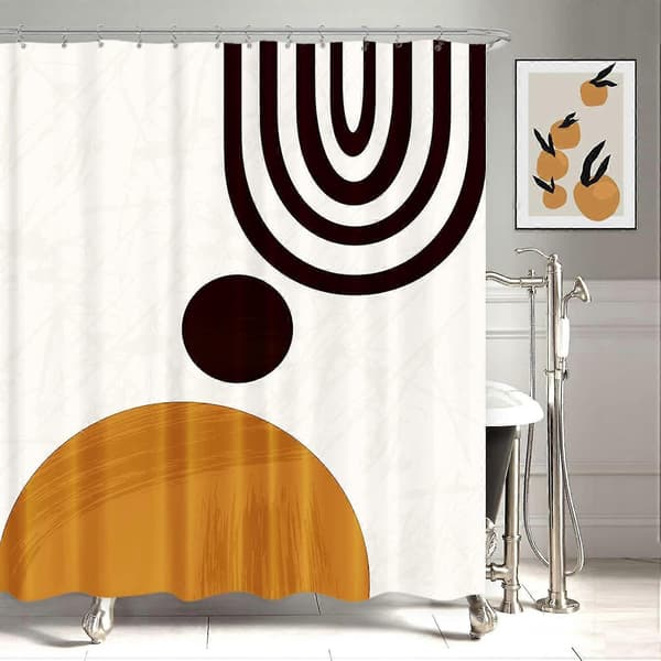 Abstrakt Mid Century Dusjforheng 60wx72h Tommer
