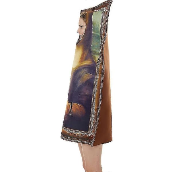 Halloween hauska seinämaalaus Mona Lisa Cosplay-asu