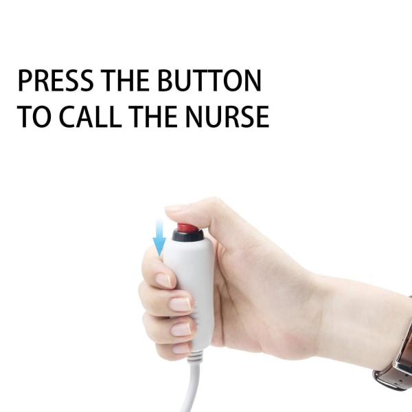 Sygeplejerskeopkaldskabel 6,35 mm linje Sygeplejerskeopkaldsenhed Nødopkaldskabel med trykknapkontakt
