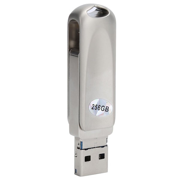 256GB 3 i 1 USB Flash Drive Telefon OTG U Disk Minnebrikke for Android/IOS/Windows