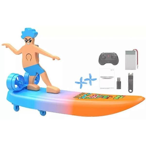 2-i-1 Amfibisk Drivande Fjärrkontroll Surfbräda, RC Vatten Drift Scooter Leksaker