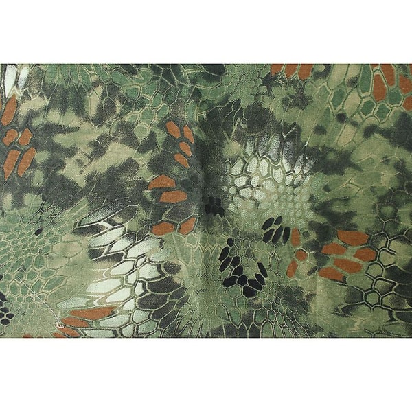 15 Meter Bredd Python Mönster Kamouflage Tyg Utomhus Bomull Tjock Specialstyrkor Fält Camo Tyg DIY Klädmaterial